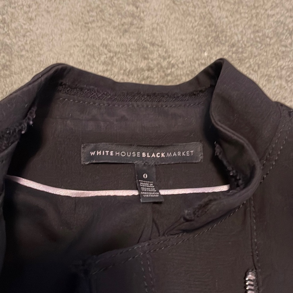 WHBM Cropped Black Blazer